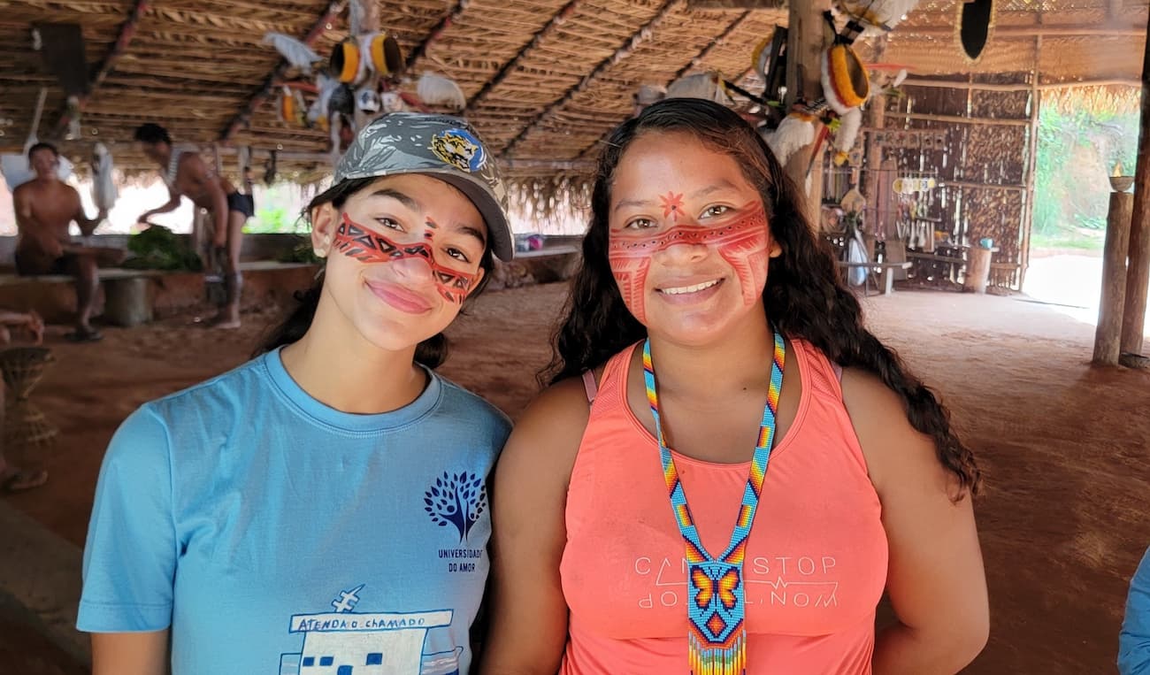 The Padma riverboat moored along the Amazon River during the 2024 dental mission trip