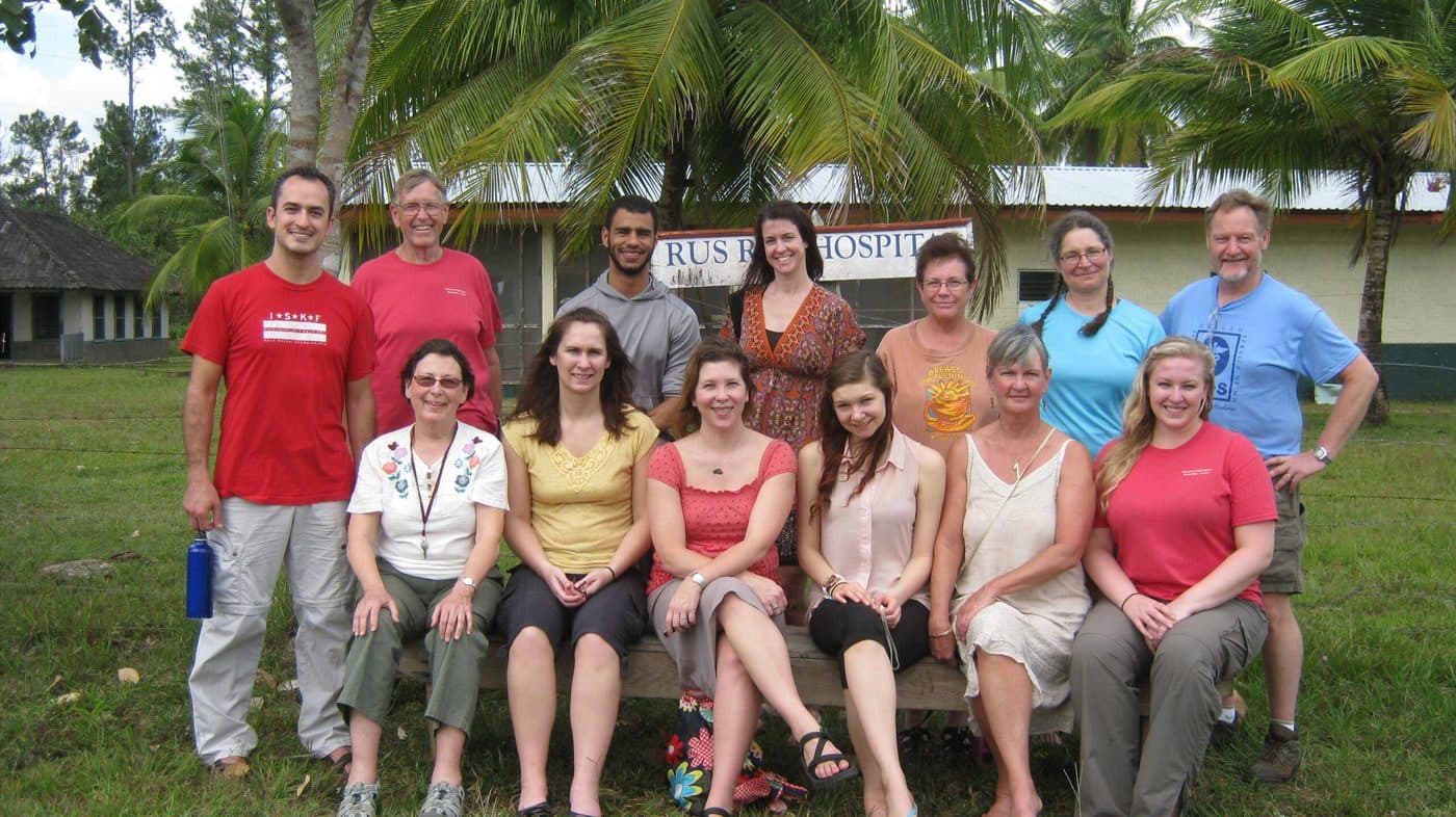 Dr. Dan and Dr. JJ Jones providing dental care during their 2013 mission trip to Honduras